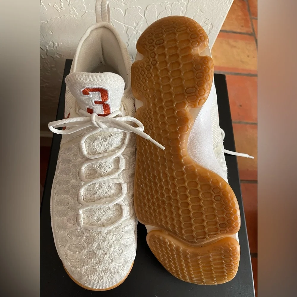 Nike Zoom KD 9 Men’s Size 12 Texas Longhorn Edition Basketball Sneakers - Picture 8 of 16